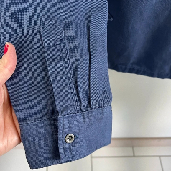 NWOT Rails Kato Military Shirt Jacket Tokyo Blue Patch Casual Women’s Medium - Picture 8 of 14